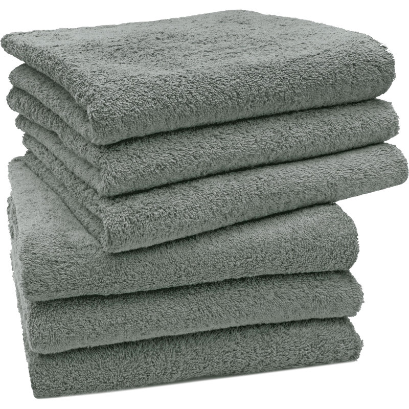 Midweight Hand Towel, Platinum Grey