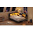 Corner Guest Bed Frame With Bookcase Storage And Led Lights, Drawers And Charging Station, Full Size Sofa Bed With Storage For Living Room, Bedroom, Guest Room, White-1752215378-1752215380