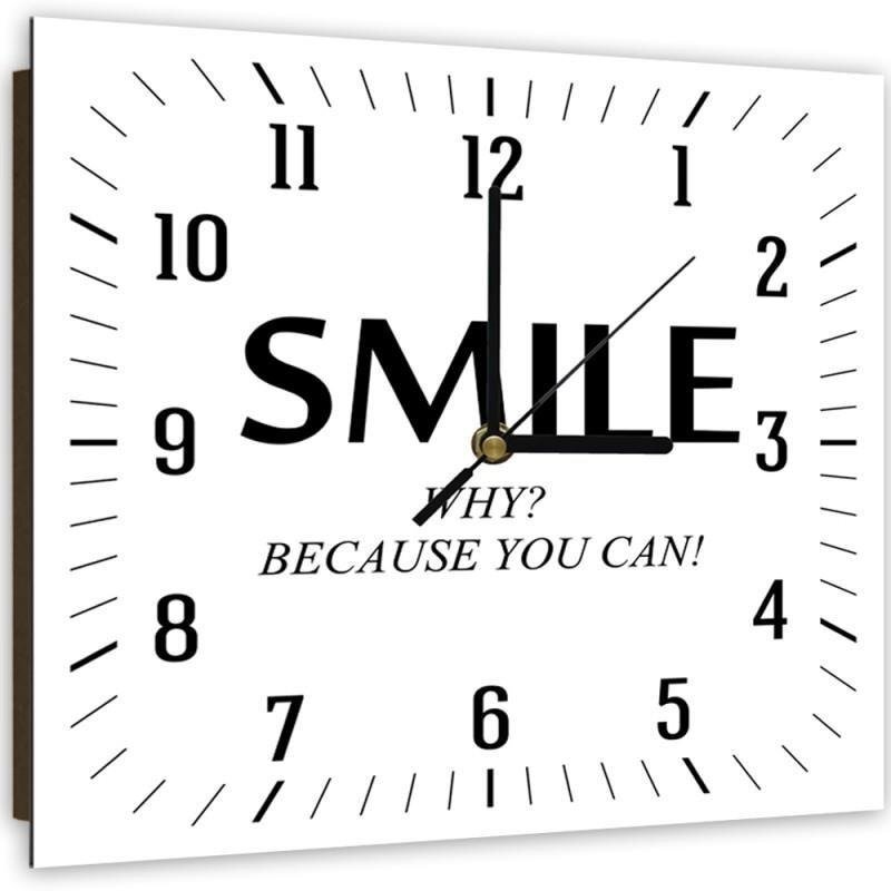 Analoge Wanduhr Smile Geräuschlos