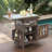 40.5" All-In-One Outdoor Grill Cart, Solid Wood & Stainless Steel Storage Cabinet With Drop-Leaf, Lockable Wheels & Towel Racks, Stylish Rolling Kitchen Cart For Patio & Garden-2089943830