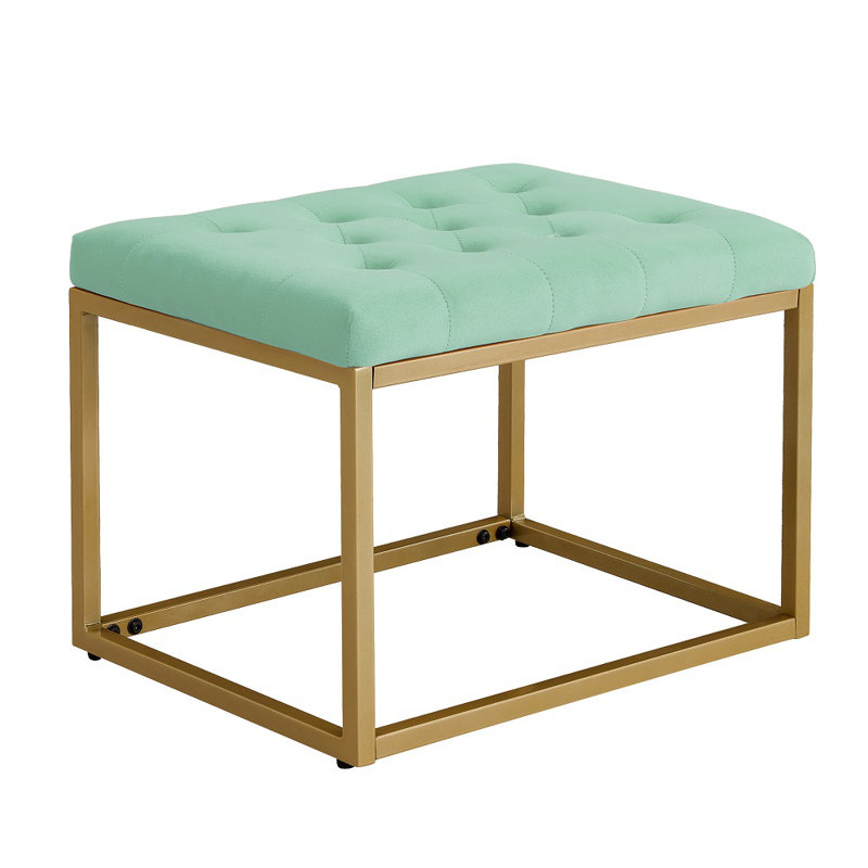 Repose-pieds Velvet, Velours vert clair