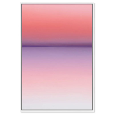 Peach Coastline II Graphic Art Canvas
