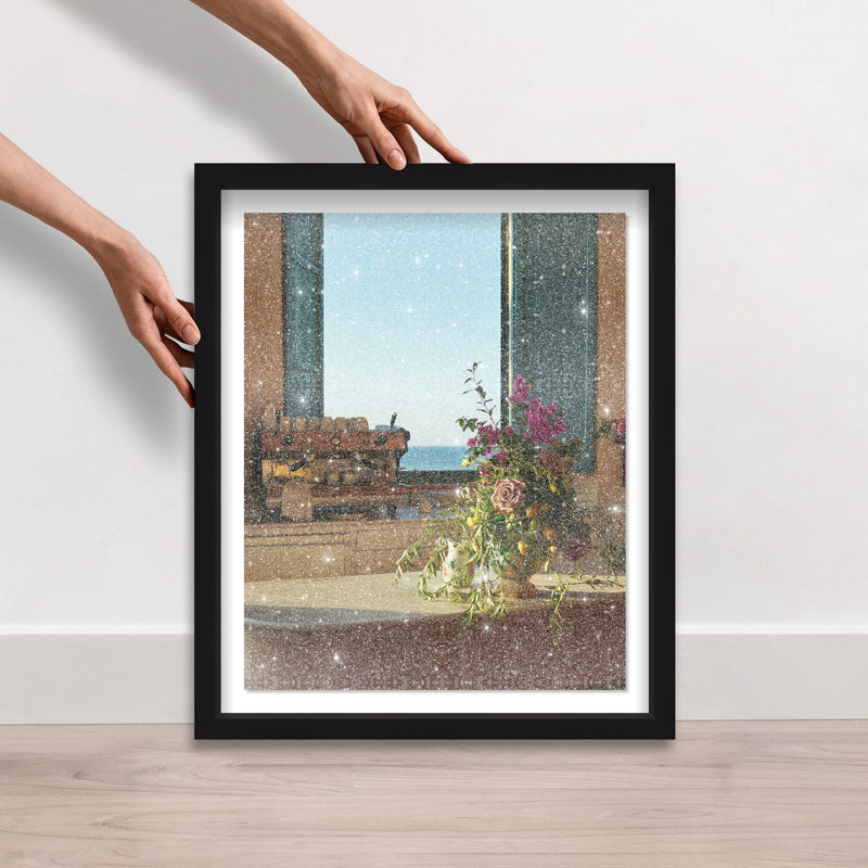 Morning Espresso Print by Oliver Gal, 25.5"H x 31.5"W, Black Shadowbox