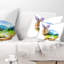 Coussin lombaire à double exposition animal lapin