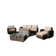 Wicker/Rattan 6 - Person Seating Group with Cushions
