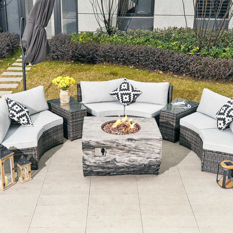 9 Piece Complete Patio Set with Cushions