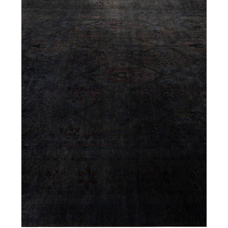 Overdyed One-of-a-Kind 8' 3" X 9' 10" Hand Knotted Area Rug