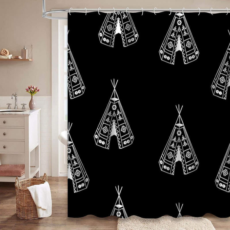Rideau de douche Boho, L 72 po x l 78 po
