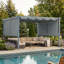 Pergola en aluminium avec auvent Aoodor-90610977-90610978