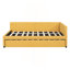Lit de jour en tissu d'ameublement (jaune)-1743716127