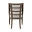 Ensemble de 2 fauteuils en métal beige semi-déconstruit, revêtu de tissu beige