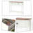 Rustic Console Table entry table console table with drawers, Bottom Shelf, and Anti-Tip Kit-128850592