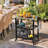 Abey Bar Cart with Metal Outer Material