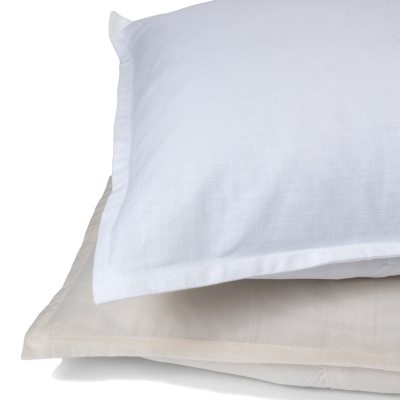 Taie décorative Prue, blanc - euro