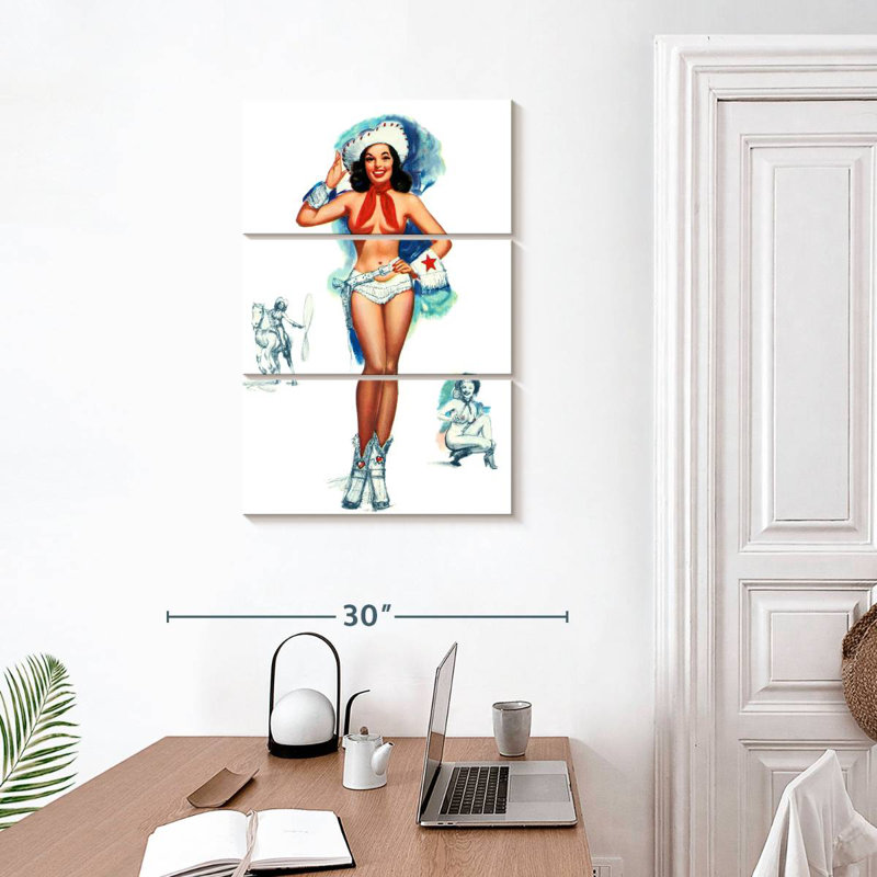 Pin-up Leisha, H 32 po x l 20 po