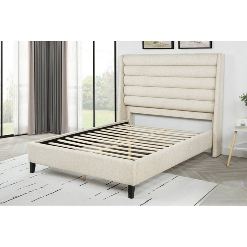 Grand lit plateforme tapissier
