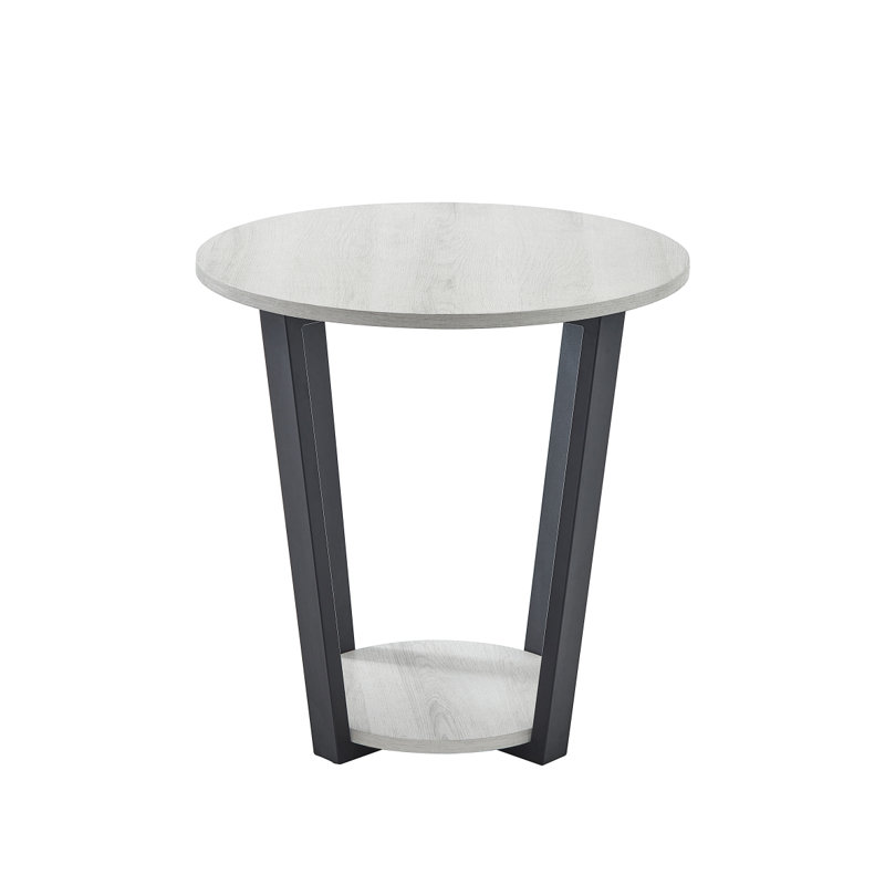 Table de bout ronde avec tablette Elysian