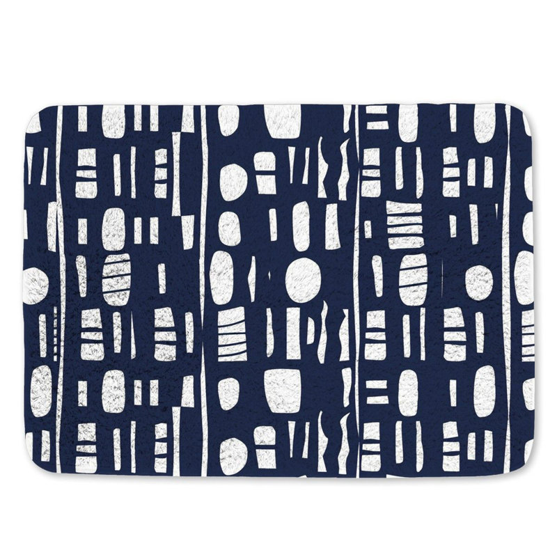 Blaiz Microfiber / Microsuede Bath Mat, 17"W x 24"L
