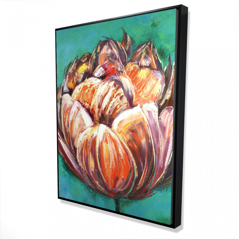 «Abstract Double Tulips», reproduction sur toile