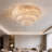 32 3-Layer Crystal Luxury LED Remote Control Ceiling Lamp
