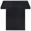 Table de bout carrée noire, table d'appoint moderne pour le salon
