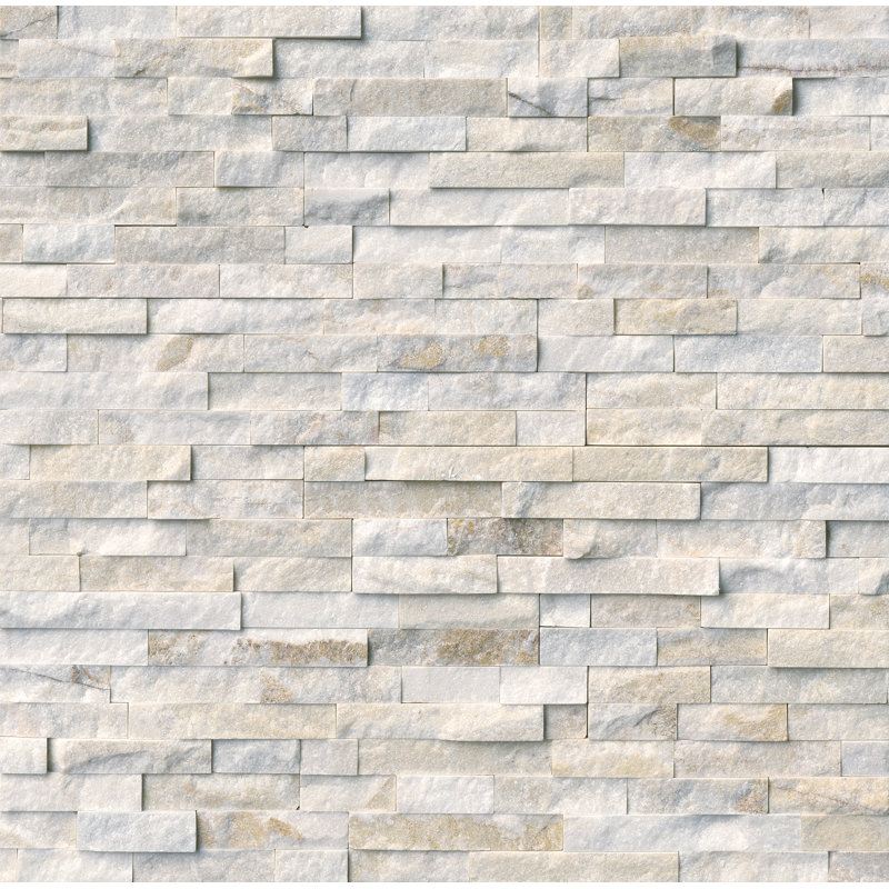 Stonecrest 6 in. x 18 in. Split Face Natural Stone Ledger Corner Wall Tile, Auric Gold
