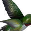 Statue métal colibri en métal