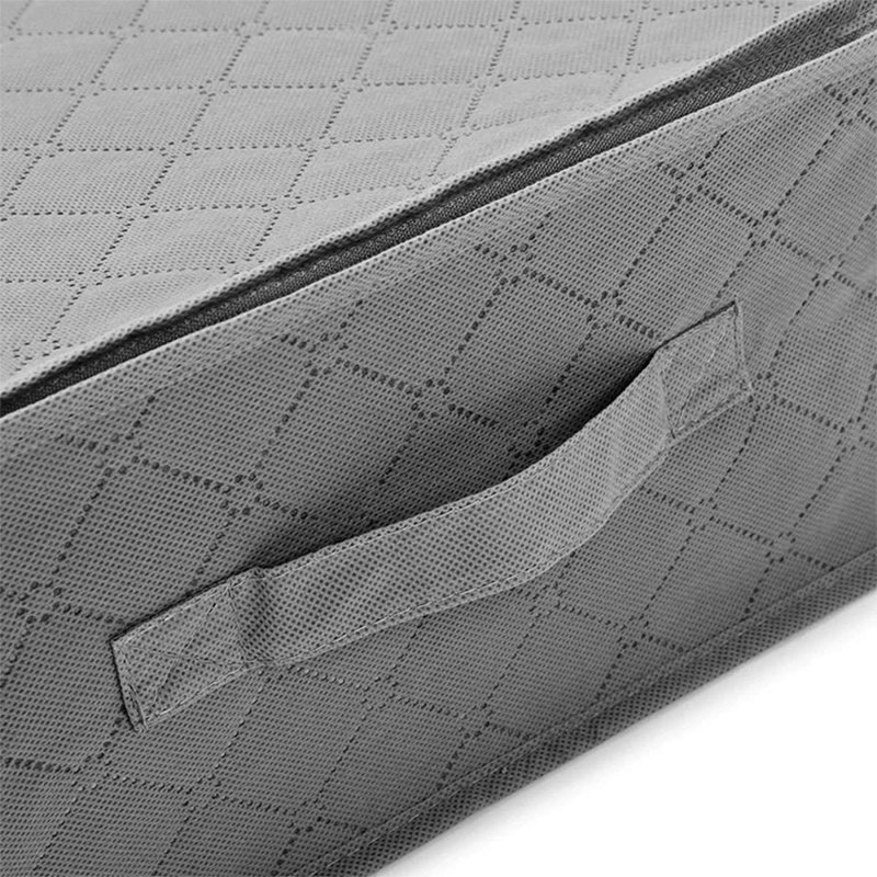 Sac de rangement en tissu sous le lit, gris