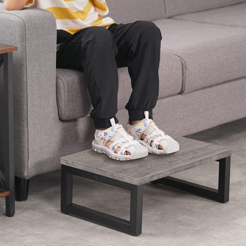 Wooden Step Stools, Gray