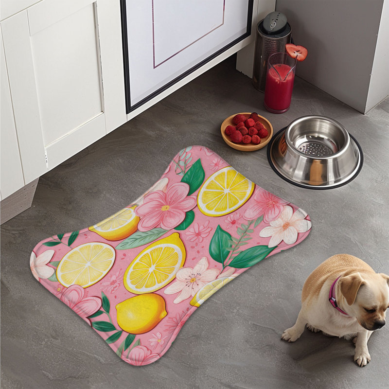 Tapis d'alimentation Rosy Lemonade - 1 pièce, Moyen (18 po)