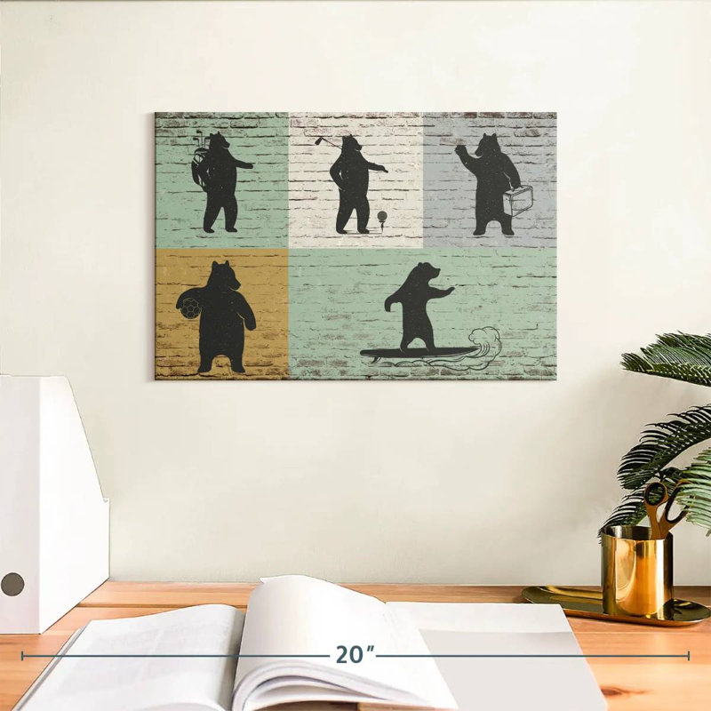 Impression sur toile à thème sport, H 8 po x l 12 po x P 1 po