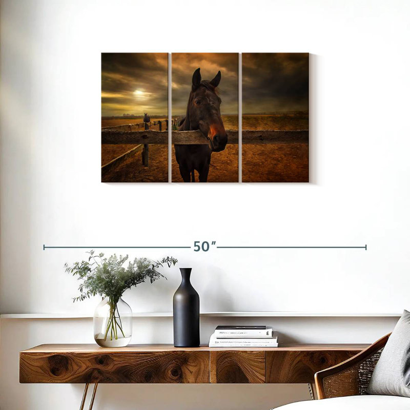 Cheval de ferme, H 20 po x l 33 po
