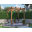 Dunster House Wooden Pergola Garden Plant Frame Furniture Kit Leviathan 2.5m x 2.5m