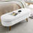 Home Decorative - White Linen With Solid Rubber Wood Legs Storage Bench Robust-342287693