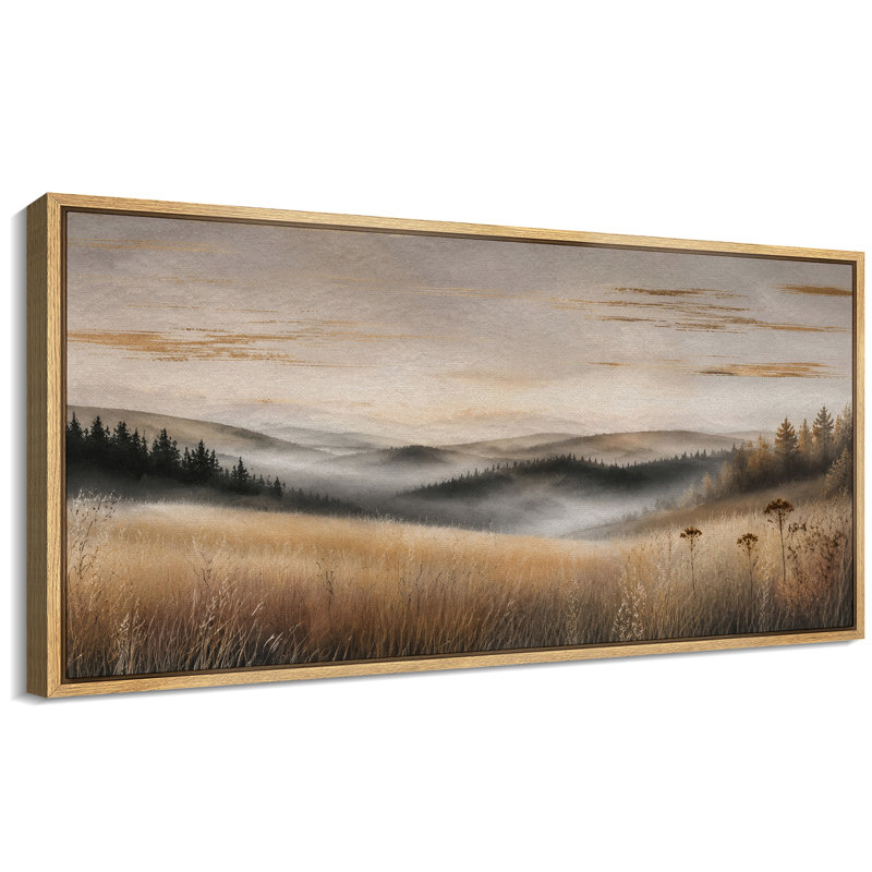 Misty Mountain Meadow, Cadre naturel, H 30 po x l 60 po x P 1,5 po