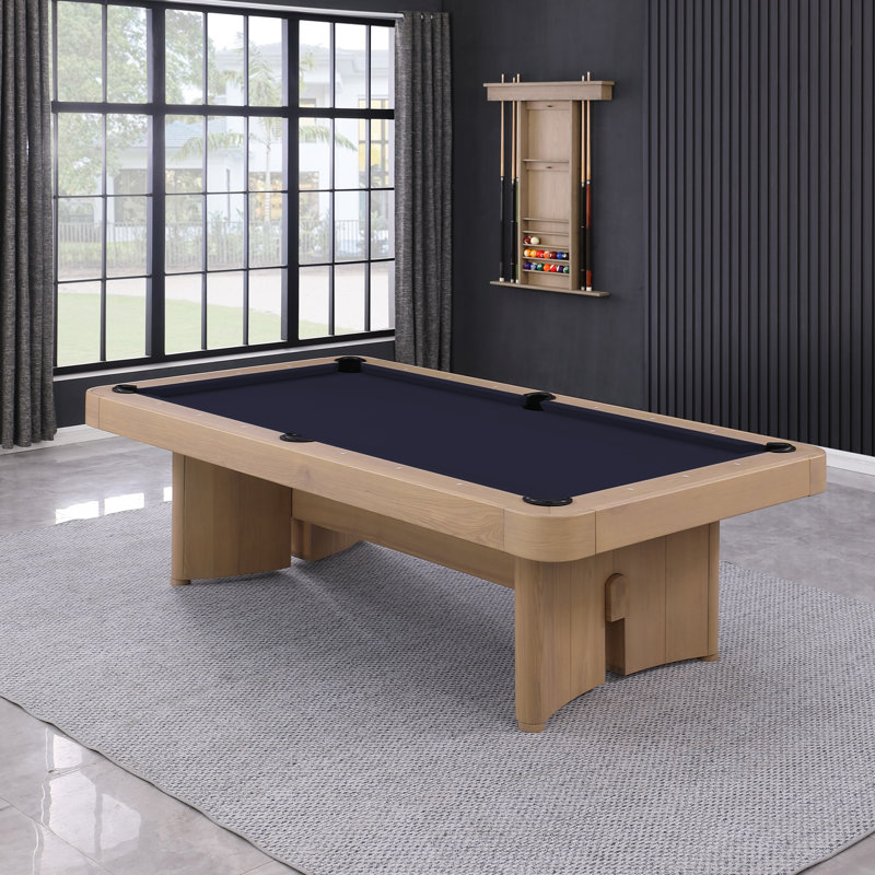 Table de billard en ardoise avec plateau de salle à manger Axis, Bleu marine résistant à l'eau, Yes