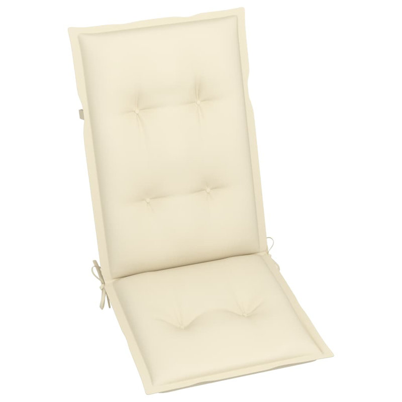 Outdoor Seat / Back Cushion, Cream, 47.2" H x 19.7" W x 2.8" D