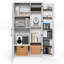Armoire de cuisine avec 2 portes Furinno + Robin, armoire de cuisine avec 2 portes, 71 H, blanc