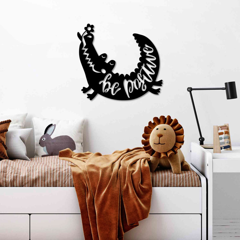 Élégant accessoire mural décoratif en métal, noir, 20,5 po x 18,1 po | Fabrication 100% métal, épaisseur: 0,06 po | Léger à 2,1 lb, parfait pour la décoration intérieure et les intérieurs modernes, durable et élégant