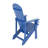 Lounge Chair Dark Blue Color, Suitable For All Seasons: Outdoor Lounge Chair, Made Of Sturdy HIPS Material, Equipped With 304 Stainless Steel Accessories.-412059456