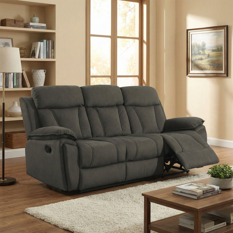 Tairi 3 Seater Reclining Sofa, Brown