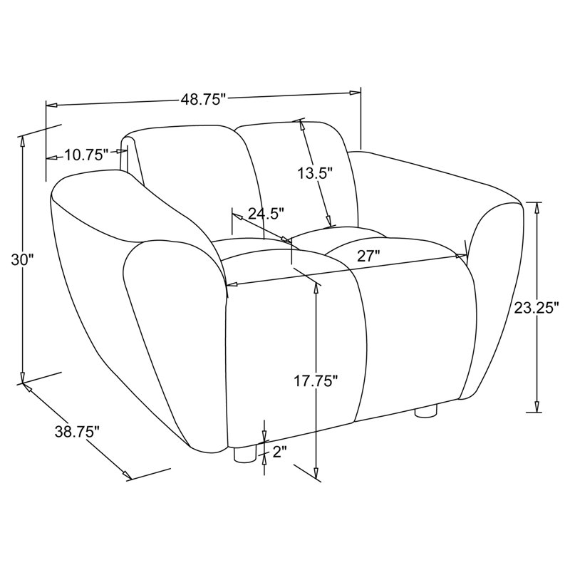 Tampa Greige 3-piece Sofa Set