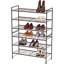 Range-chaussures 3 niveaux empilable en bronze - Tablette de rangement peu encombrante