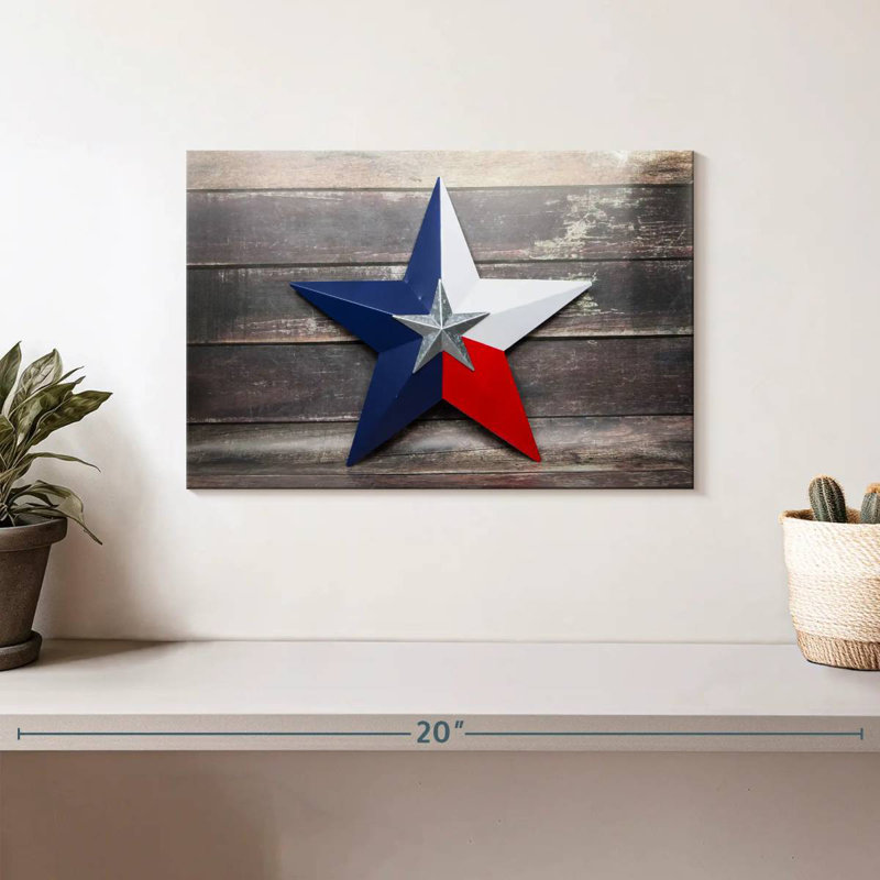 Sebbie Texas Lone Star, 8" H x 12" W