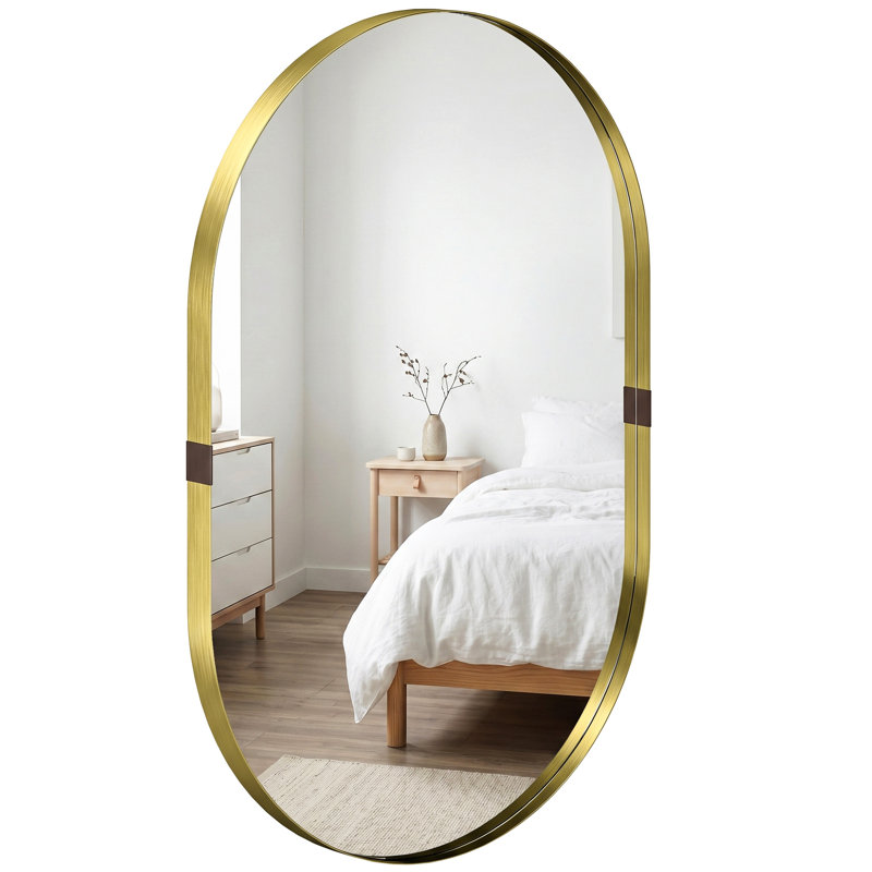 Aluminium Rectangle Mirror, Gold