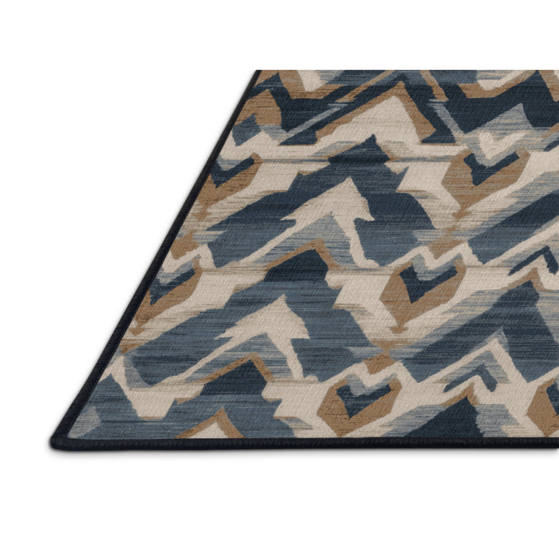 Tapis persan gris lavable à la machine, Carré 4 pi