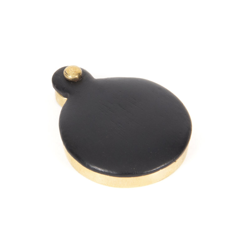 Escutcheon Satin Chrome, Ebony
