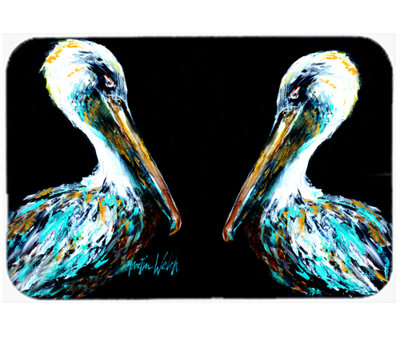 Caroline's Treasures Dressed Pelican Glass Cutting Board