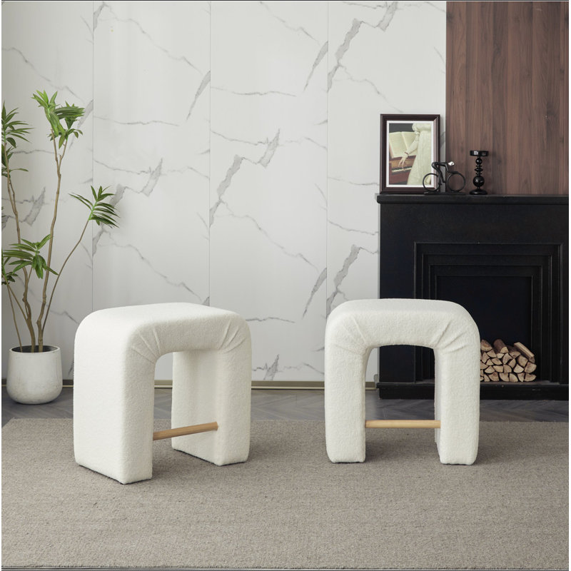 Ensemble de 2 chaises de salle à manger 24 po pour îlot de cuisine 24 po, White