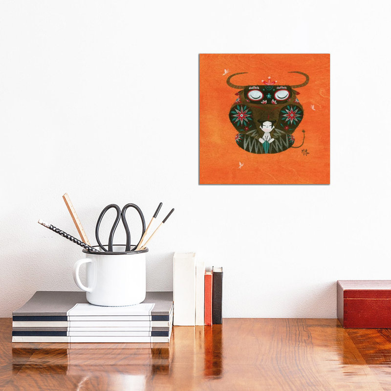 Minotaur by Martin Hsu - Wrapped Canvas Gallery-Wrapped Canvas Giclée, 30.48 cm H x 30.48 cm W
